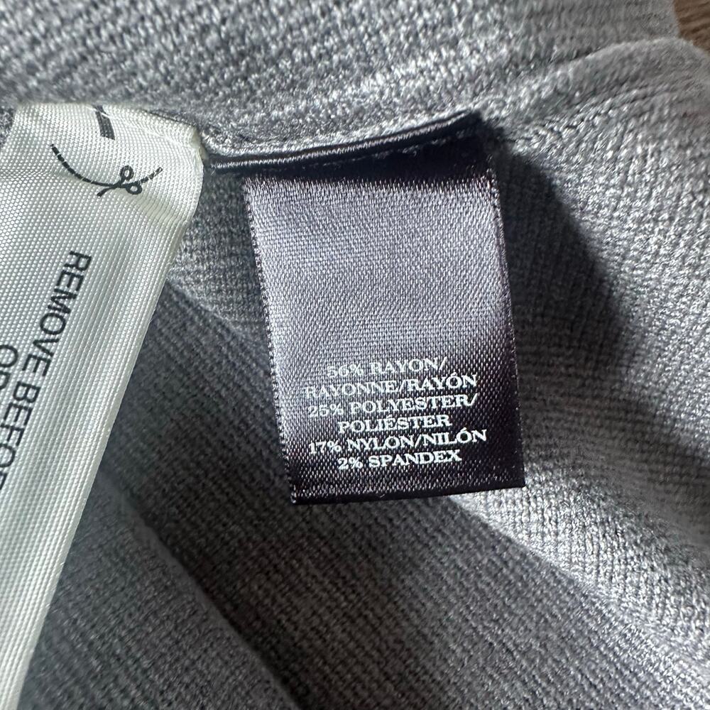 Ann Taylor Gray Pleated Knit Skirt Size Large NWT - Picture 3 of 7